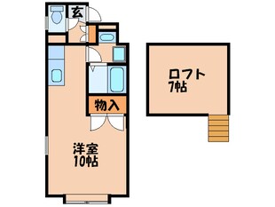 パルスリ－下大利の物件間取画像